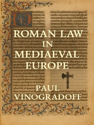 cover image of Roman Law in Mediaeval Europe